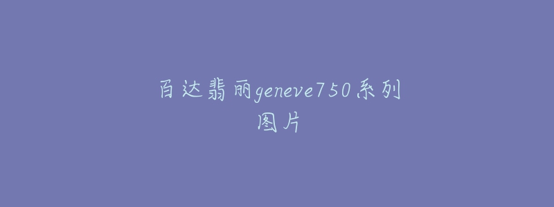 百達翡麗geneve750系列圖片