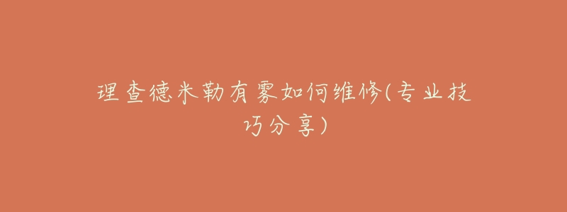 理查德米勒有霧如何維修(專業(yè)技巧分享)