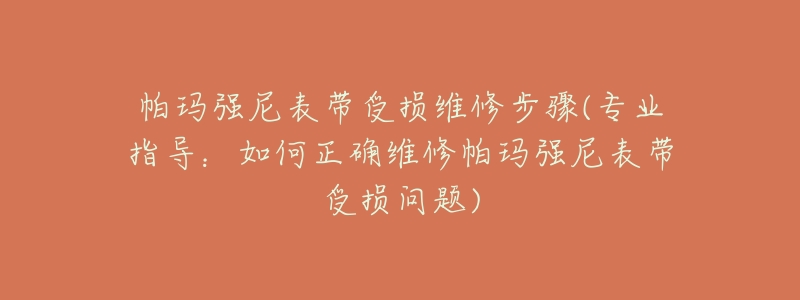 帕瑪強尼表帶受損維修步驟(專業(yè)指導：如何正確維修帕瑪強尼表帶受損問題)