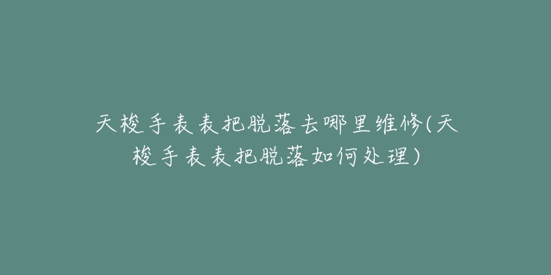 天梭手表表把脫落去哪里維修(天梭手表表把脫落如何處理)