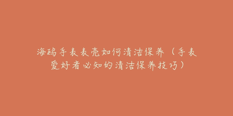 海鷗手表表殼如何清潔保養(yǎng)（手表愛好者必知的清潔保養(yǎng)技巧）