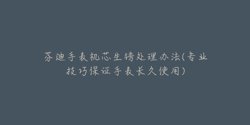 芬迪手表機(jī)芯生銹處理辦法(專業(yè)技巧保證手表長久使用)