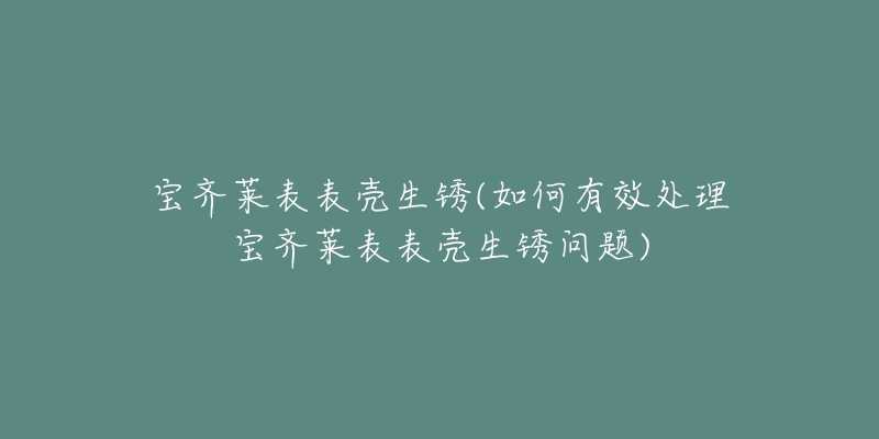 寶齊萊表表殼生銹(如何有效處理寶齊萊表表殼生銹問(wèn)題)