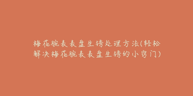 梅花腕表表盤生銹處理方法(輕松解決梅花腕表表盤生銹的小竅門)