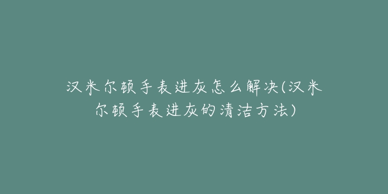 漢米爾頓手表進灰怎么解決(漢米爾頓手表進灰的清潔方法)