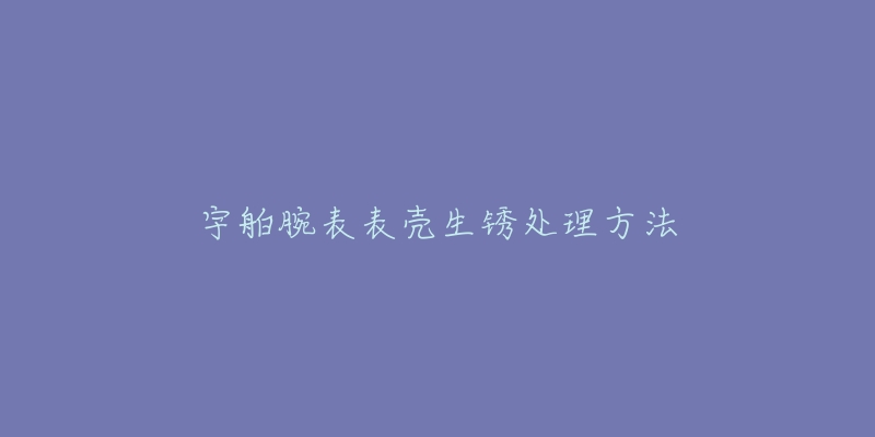 宇舶腕表表殼生銹處理方法