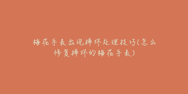 梅花手表出現(xiàn)摔壞處理技巧(怎么修復摔壞的梅花手表)