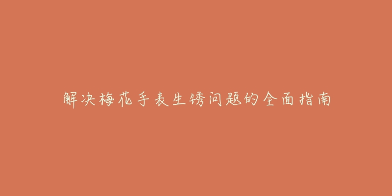 解決梅花手表生銹問題的全面指南