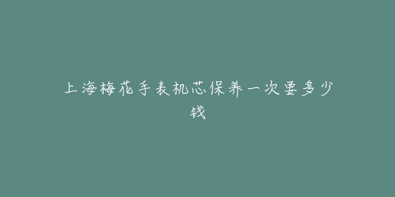 上海梅花手表機芯保養(yǎng)一次要多少錢