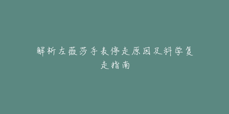 解析左薇莎手表停走原因及科學(xué)復(fù)走指南