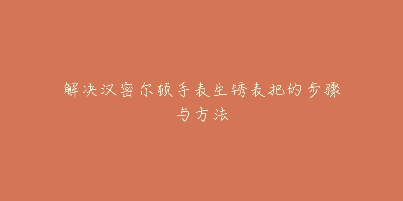 解決漢密爾頓手表生銹表把的步驟與方法